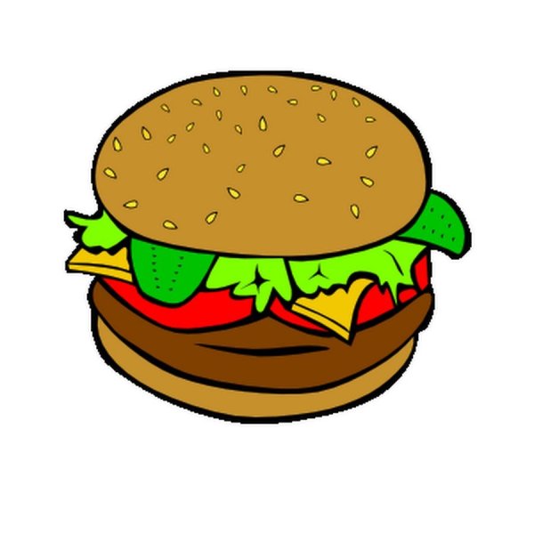Бургер скетч набросок