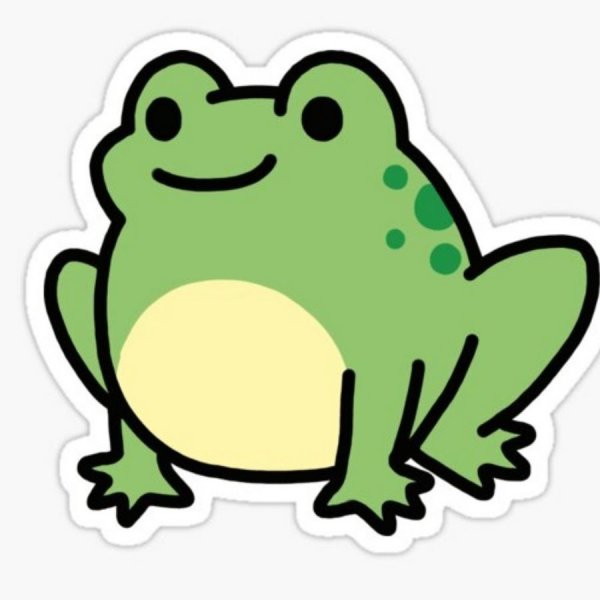 Лягушка карандашом