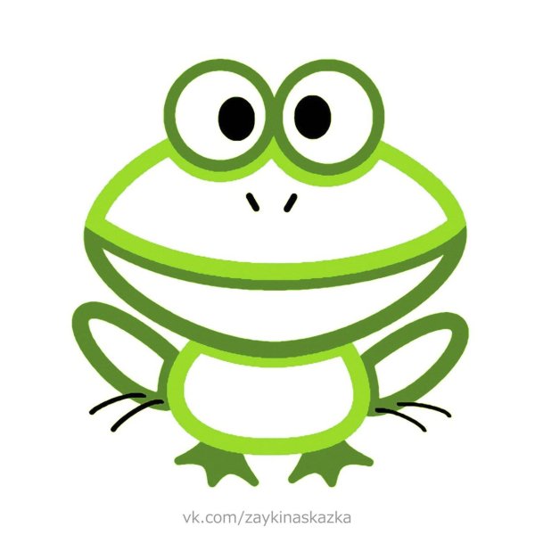 Лягушка раскраска
