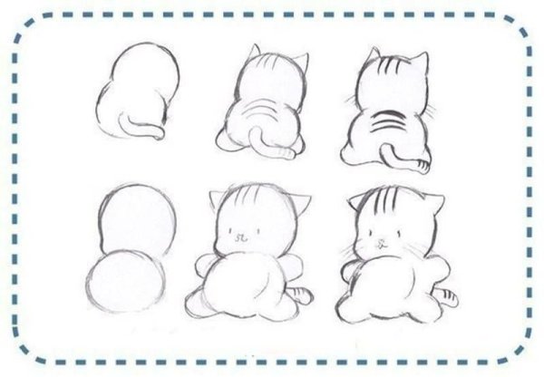 Милые рисунки по этапно