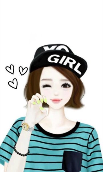 Нарисовать корейскую девушку