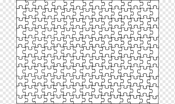 Трафарет "пазл"