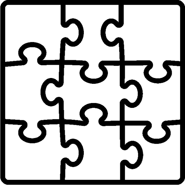 Пазлы трафарет для вырезания