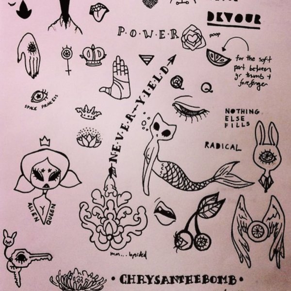 Эскизы тату маленькие