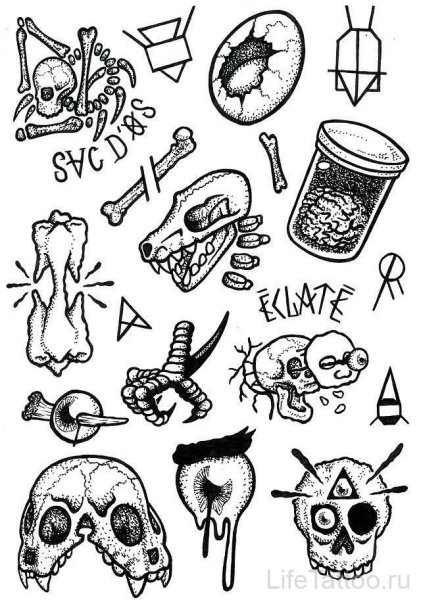 Эскизы тату маленькие