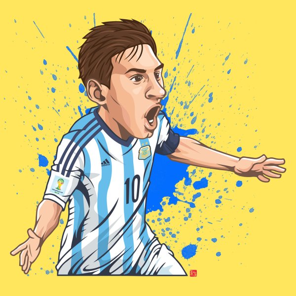 Лионель Месси мультяшный