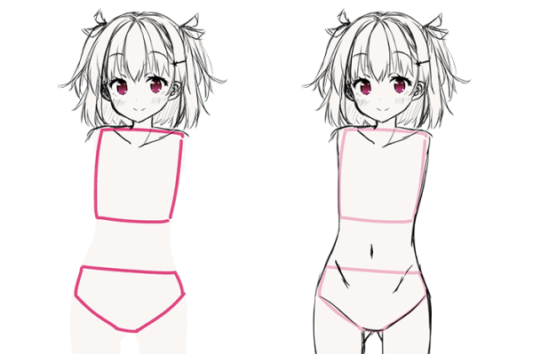 Рисование женской груди