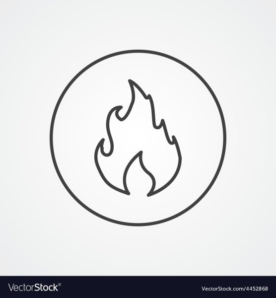 Стикер огонек