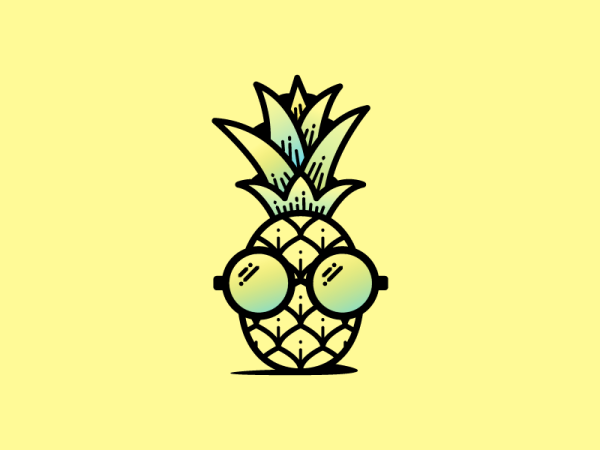 Ананас в очках картинки