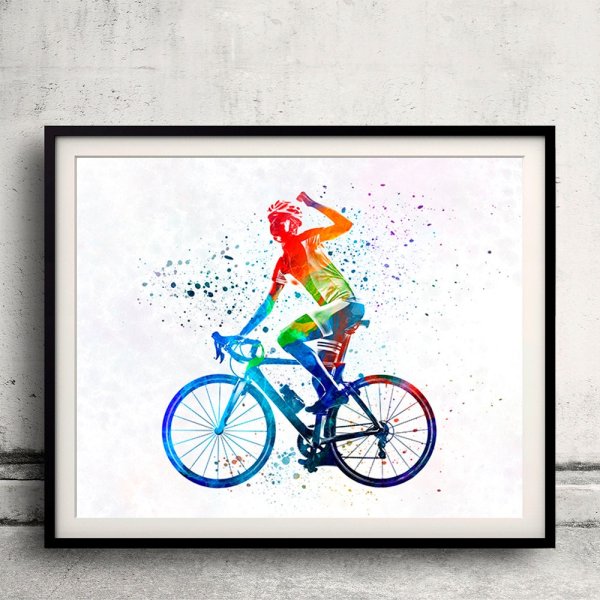 Велосипедист арт