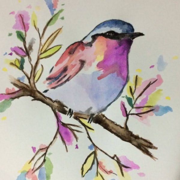 Детские рисунки весенней природы