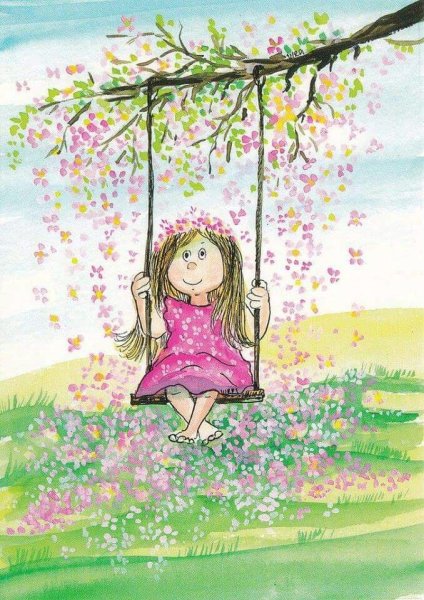 Весенние цветы карандашом