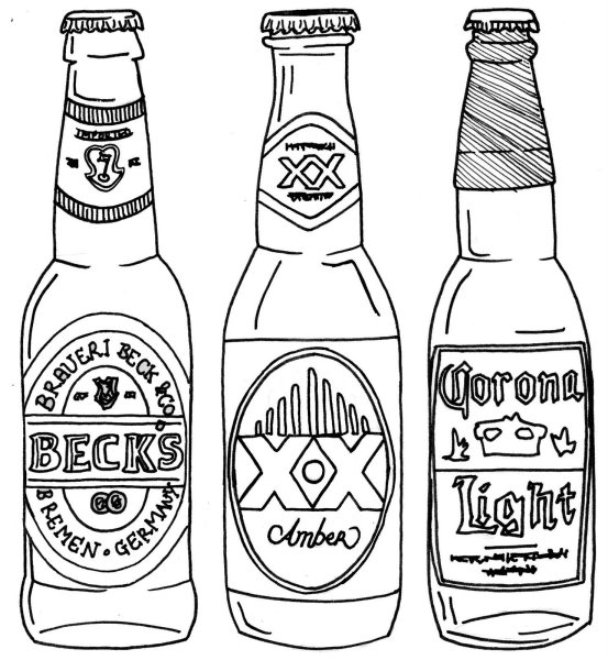 Пиво рисунок