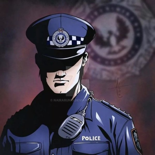 Офицер полиции арт