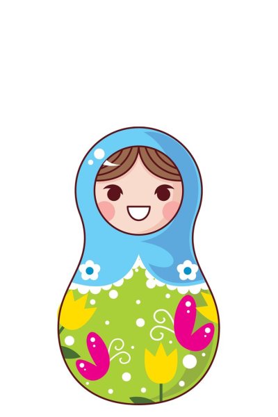 Матрёшка рисунок для детей