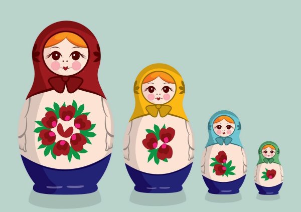 Матрешка рисунок