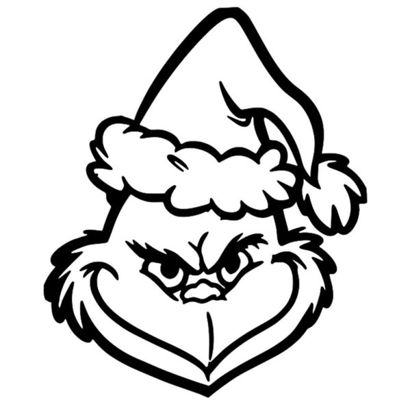 Гринч трафареты на окна