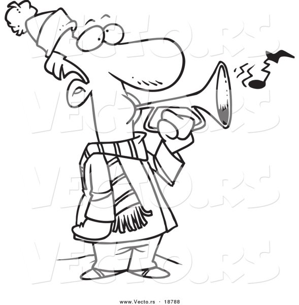 Мальчик с дудочкой раскраска