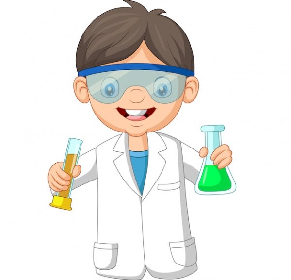 Мальчик ученый мультяшный
