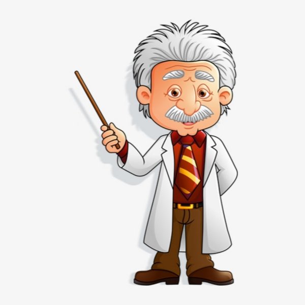 Альберт Эйнштейн мультяшный