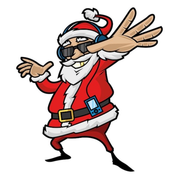 Круто нарисованный Санта