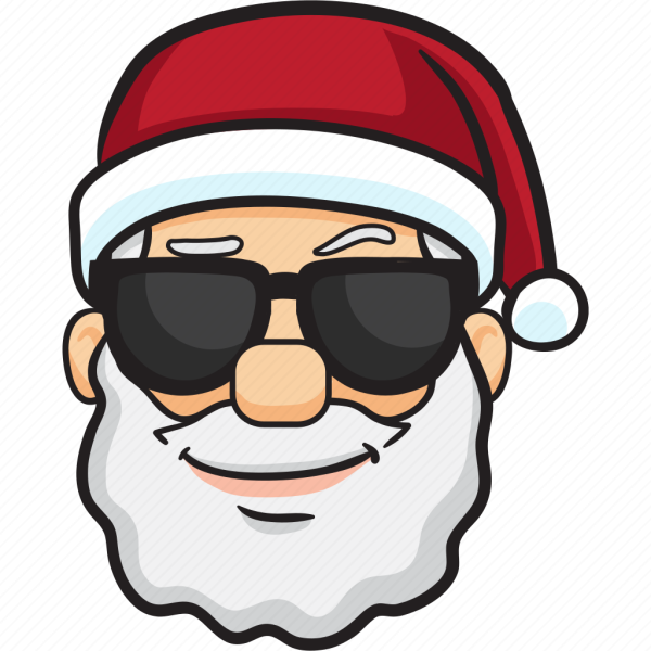Санта в солнцезащитных очках