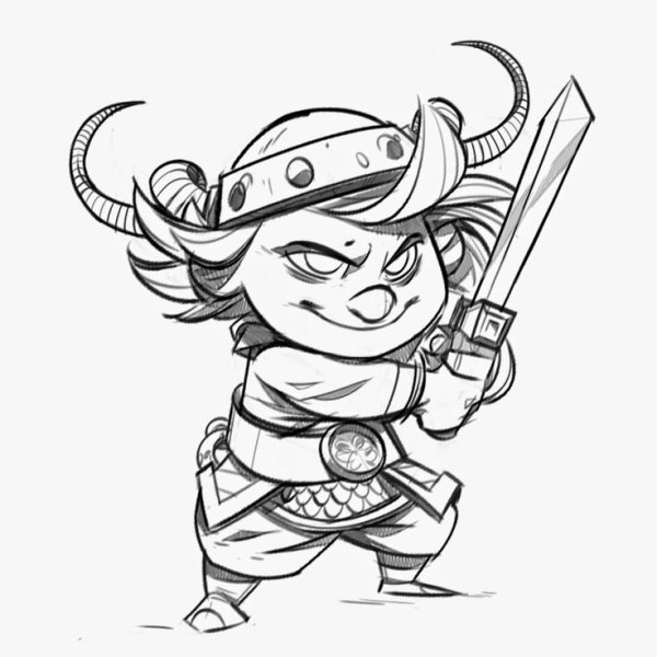 Мультяшный воин