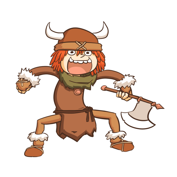 Викинг рисунок мультяшный