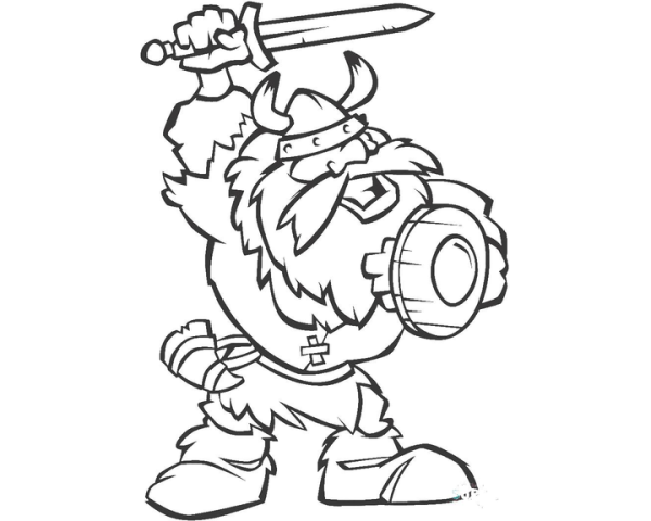 Викинги раскраска для детей