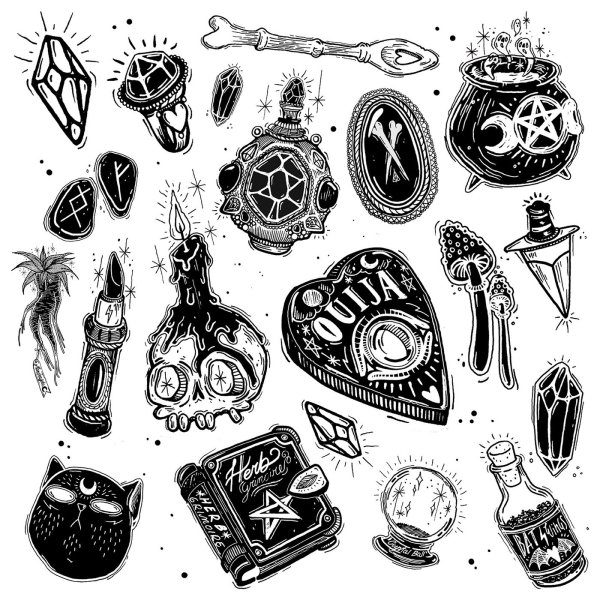 Стикеры в стиле гранж