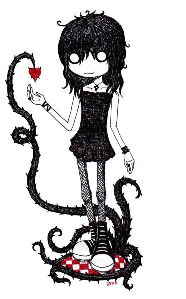 Эмо стиль рисования