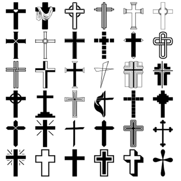 Крест тату эскиз