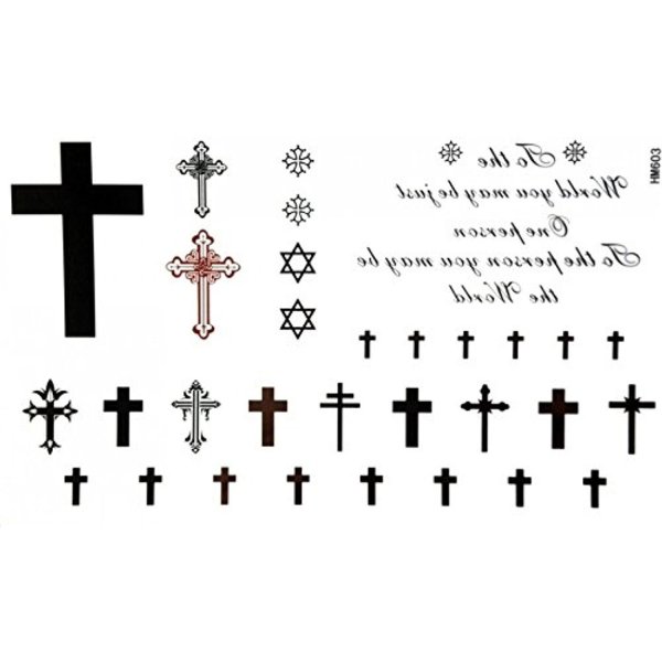 Крестик маленький тату