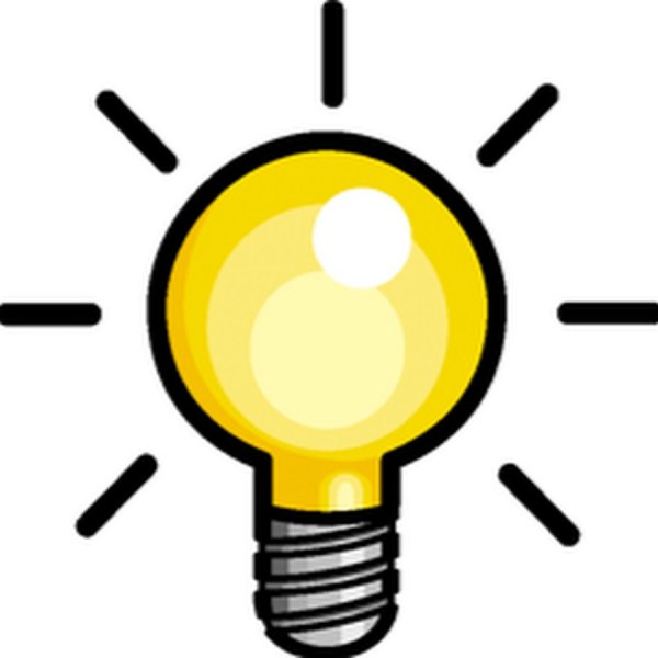 Лампочка без фона