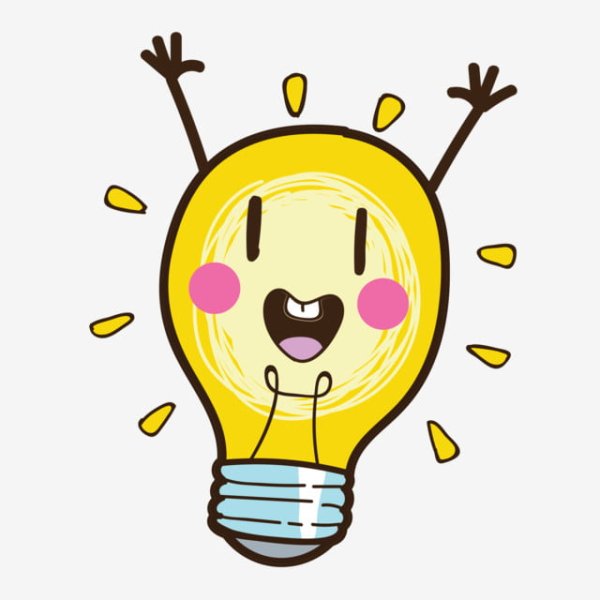 Лампочка мультяшная