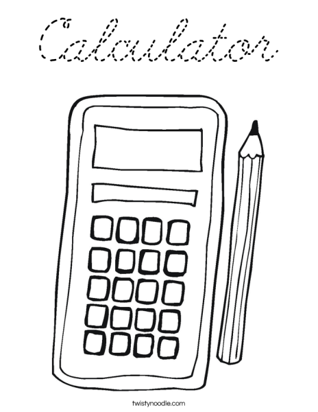 Калькулятор раскраска для детей