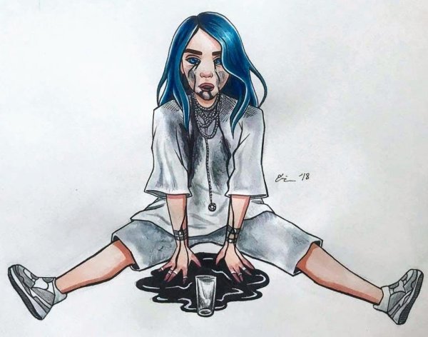 Крутые девушки карандашом