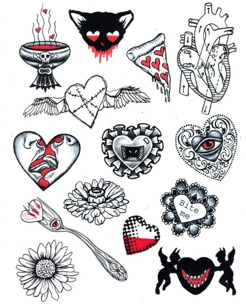Маленькие Татуировки эскизы