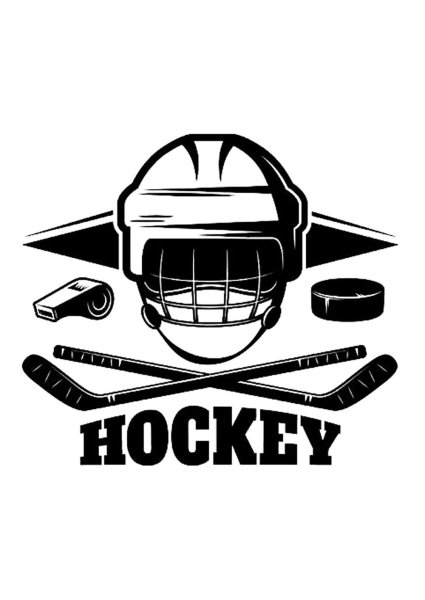 Эмблема хоккеиста