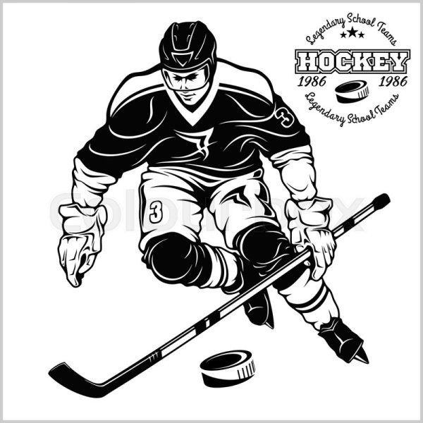 Графическое изображение хоккеиста