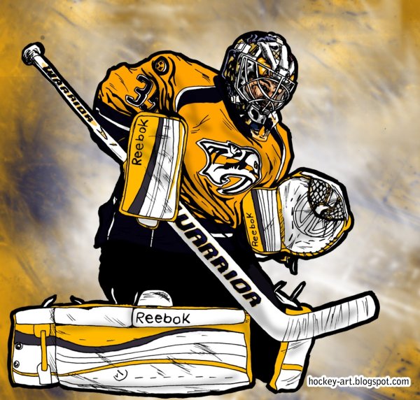 Хоккейный вратарь арт