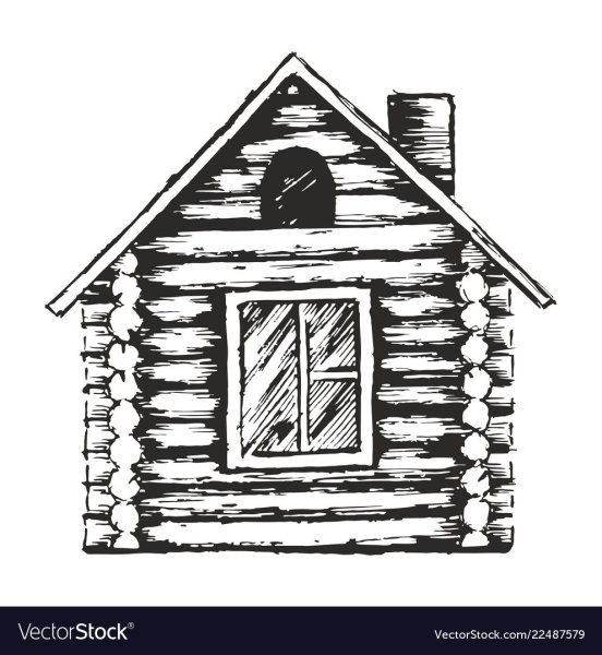 Изба рисунок