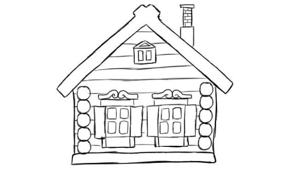 Изба рисунок