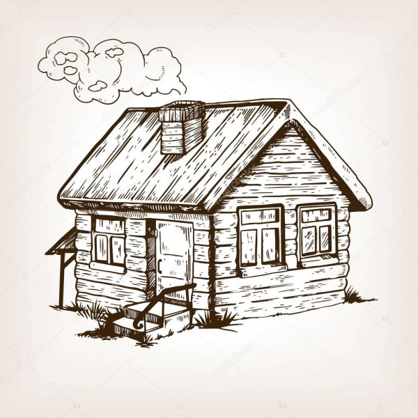 Сказочный домик зимой для детей