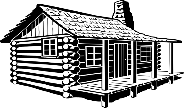 Домик в лесу набросок