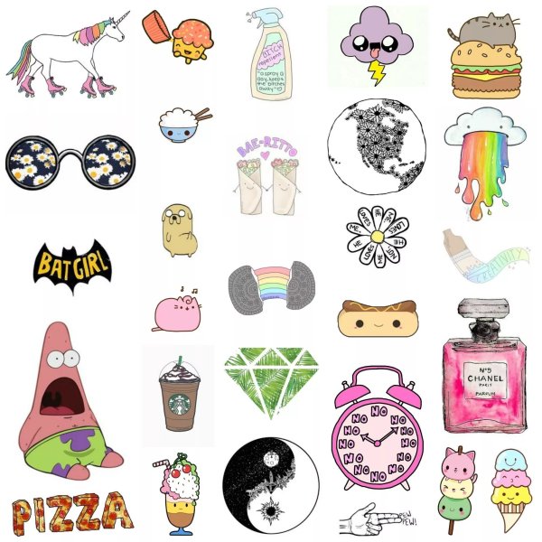 Наклейки для срисовки