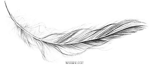 Carpe Diem тату эскиз с пером