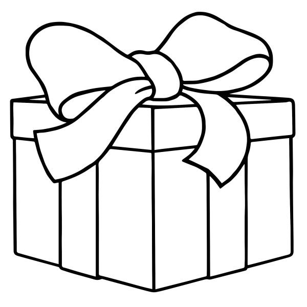 Новогодние подарки раскраска