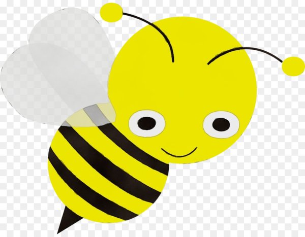 Пчелка на белом фоне