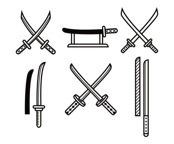 Катана рисунок